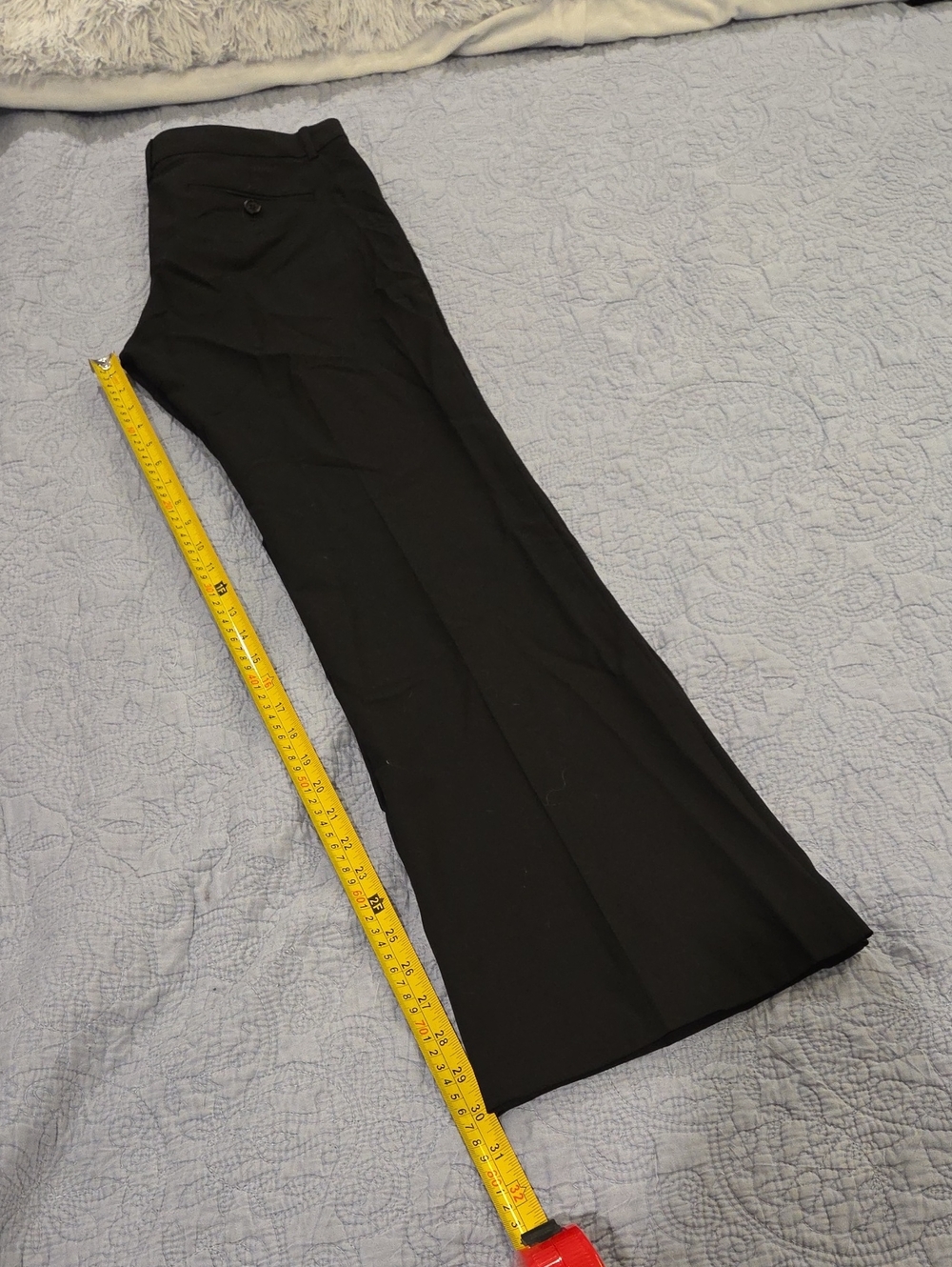 Theory Max C Tailor Dress Pants Black Wool Flare Trousers Size 4📝 - Picture 11 of 13